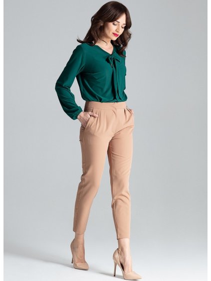 Hnedé elegantné nohavice