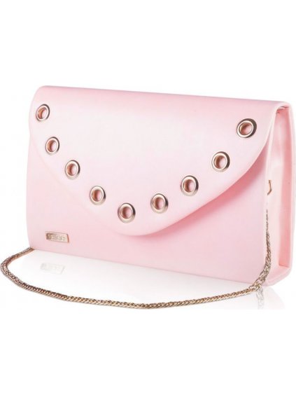 RUŽOVÁ LISTOVÁ KABELKA FELICE CLUTCH