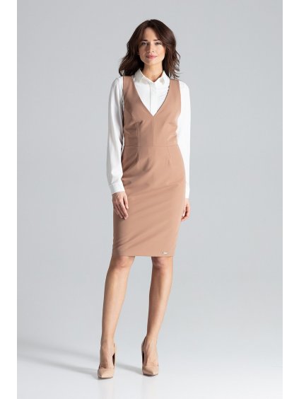Elegantné šaty s výstrihom do V