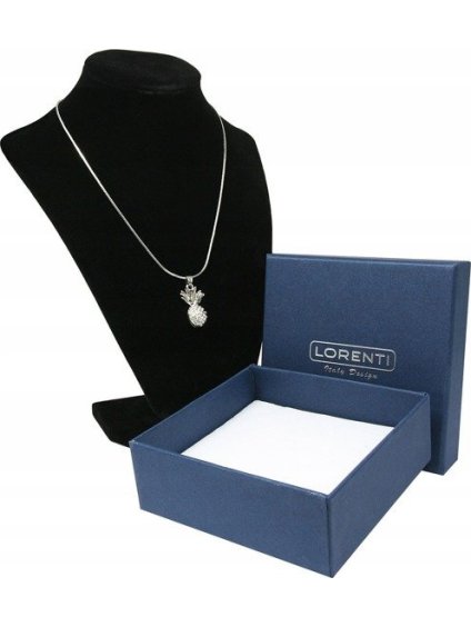 Strieborný náhrdelník s príveskom ananásu LORENTI