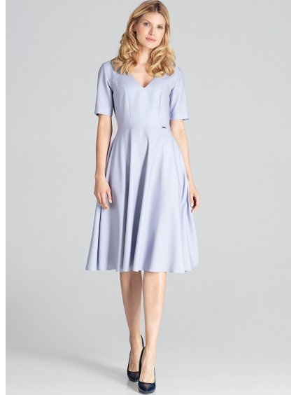 Elegantné šaty M673 Gray