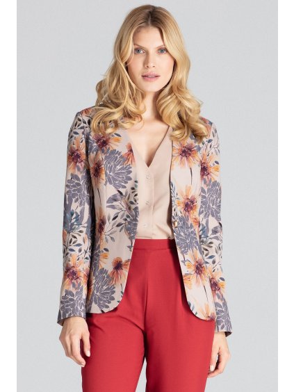 Sako s kvetinovým vzorom