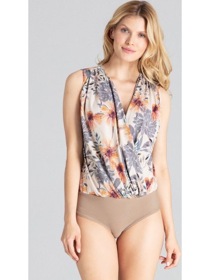 Body s prekladaným výstrihom M677 Pattern