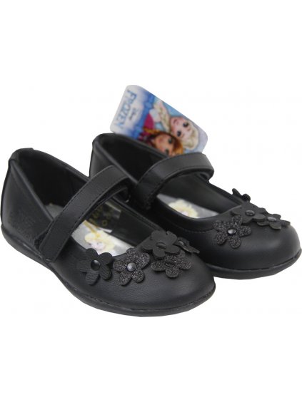 Frozen čierne dievčenské baleríny