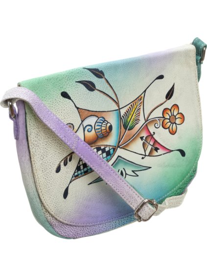 Rovicky ručne maľovaná farebná kabelka