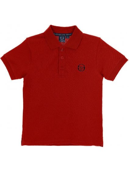Sergio Tacchini - červené chlapčenské polo tričko
