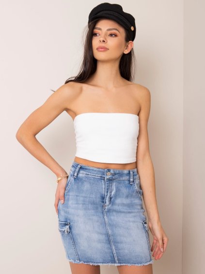 Modrá džínsová sukňa