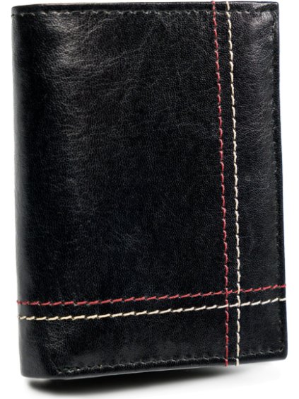 Always Wild čierna pánska kožená peňaženka A041