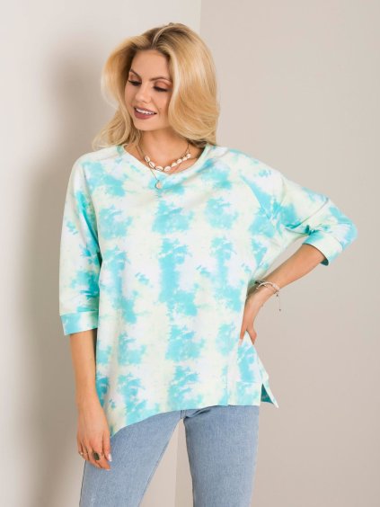 Dámska modro-biela mikina