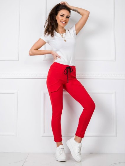 Dámske červené tepláky