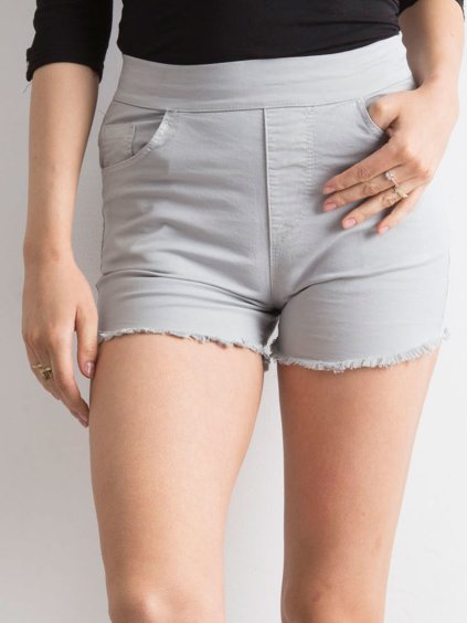 Dámske svetlo šedé šortky