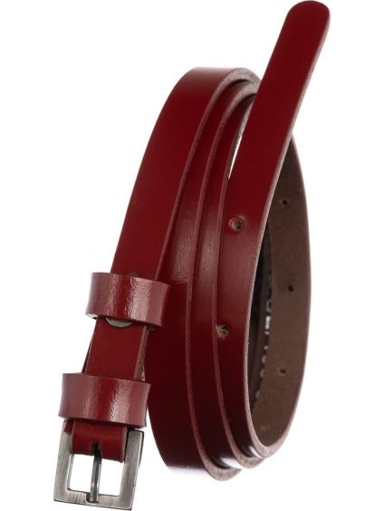 ROVICKY Červený úzky dámsky opasok