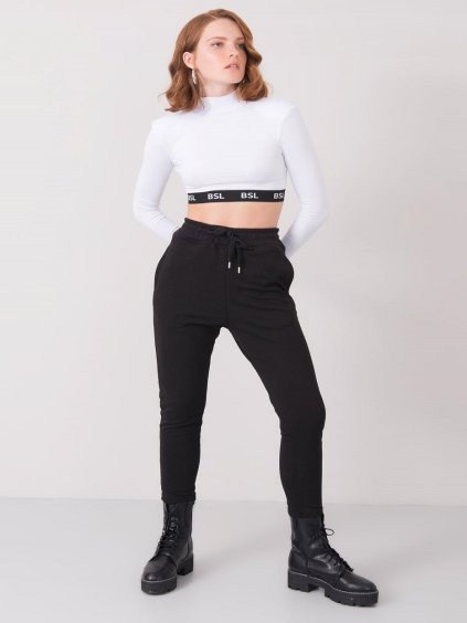 Čierne dámske tepláky