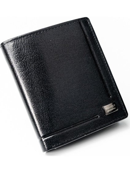 ROVICKY Kožená čierna peňaženka L021