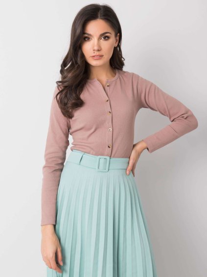 Béžové dámske body na gombíky