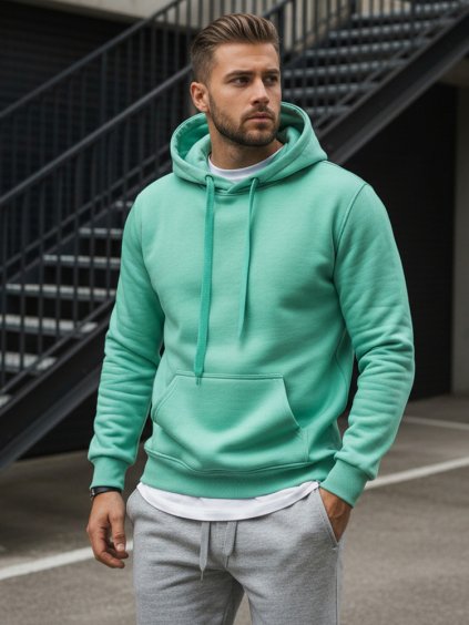 Mintova pánska mikina s kapucňou