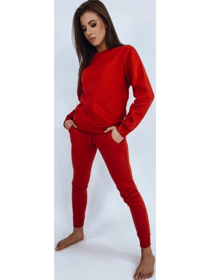 Červená dámska tepláková súprava