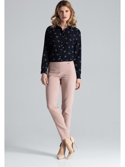 Klasické nohavice s vysokým pásom