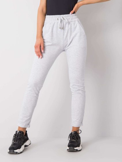 Svetlo šedé dámske tepláky