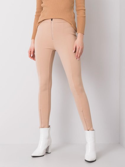 Béžové dámske nohavice