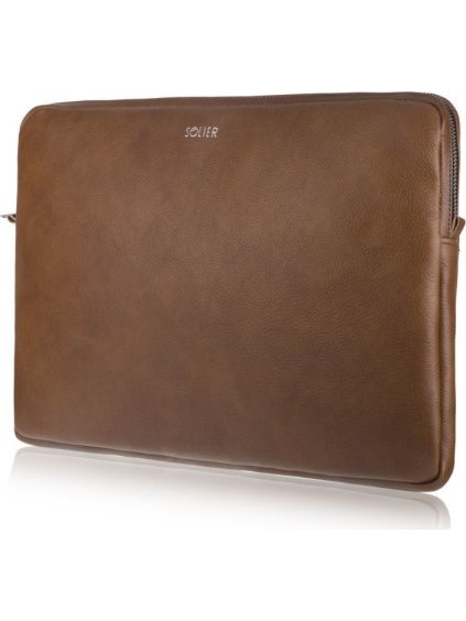 Kožené hnedé púzdro pre notebook 15"