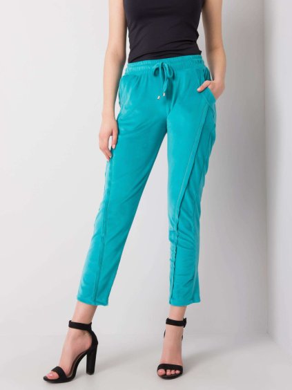 Tyrkysové dámske tepláky