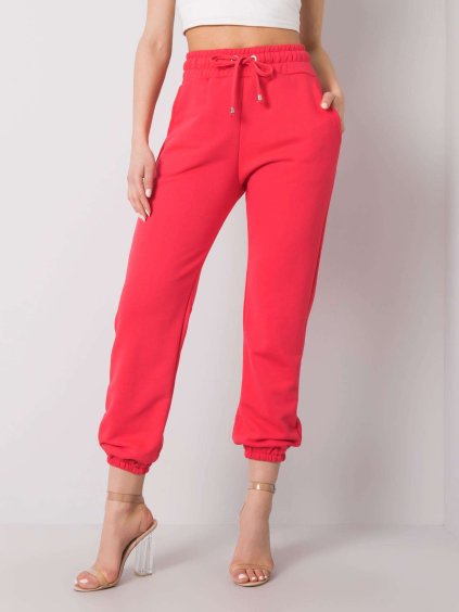 Svetlo červené dámske tepláky