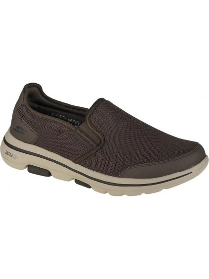 KHAKI PÁNSKE TENISKY SKECHERS GO WALK 5 DELCO