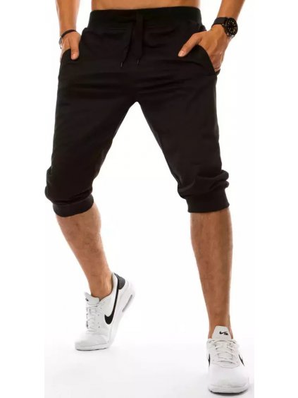 Čierne pánske 3/4 nohavice