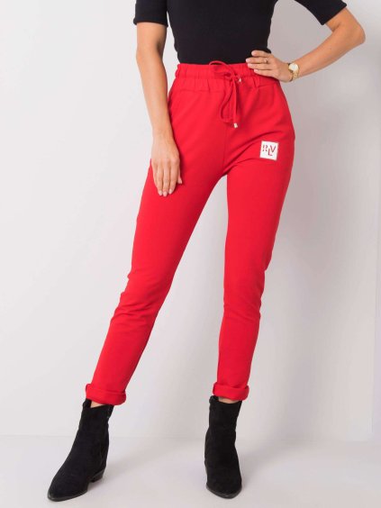 Červené dámske tepláky