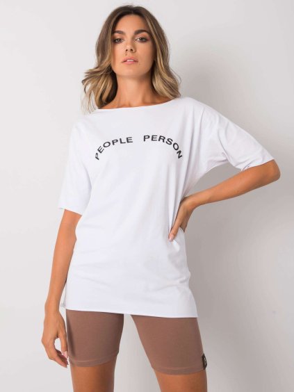 Biele dámske tričko s nápisom