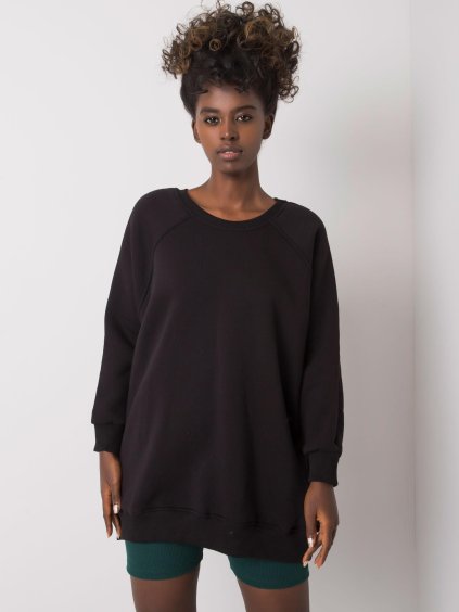 Čierna dámska mikina