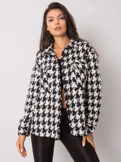 Čierno-biela dámska košeľa