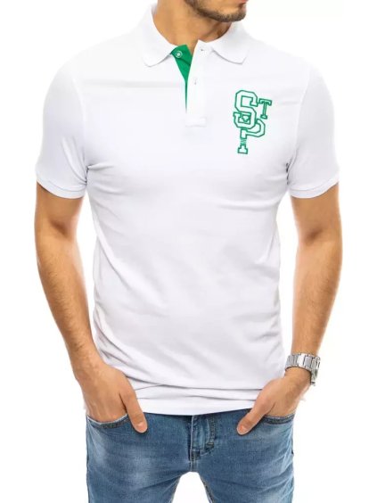 Biela polokošeľa s výšivkou