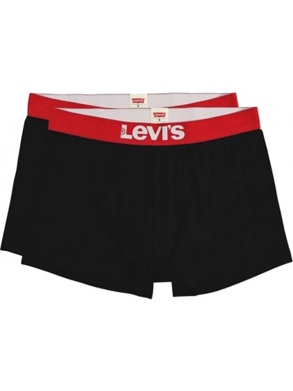 ČIERNA SADA BOXERIEK LEVI'S BOXER 2 PAIRS BRIEFS