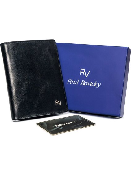 Čierna pánska peňaženka Rovicky L014