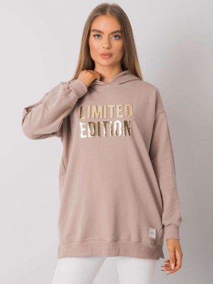 Béžová dámska mikina s nápisom