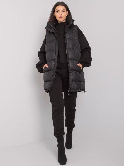 Čierny dámsky zimný komplet