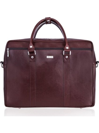 Pánska kožená bordová taška SOLIER