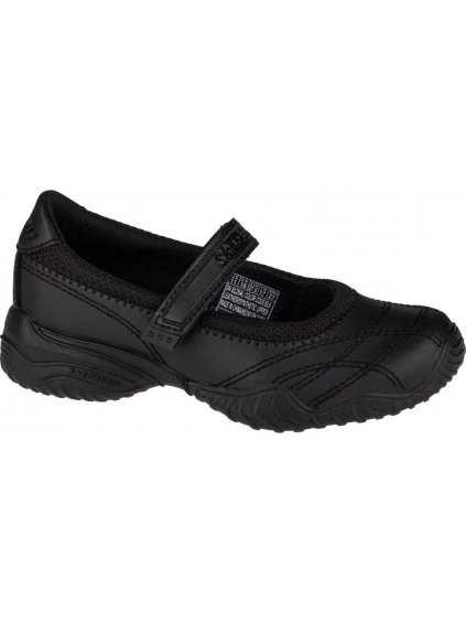 Čierne dievčenské baleríny Skechers Velocity-Púty