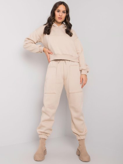 Béžová dámska tepláková súprava