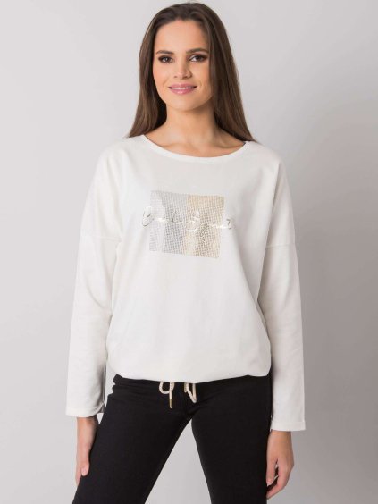 Smotanové dámske tričko s potlačou