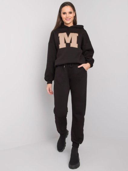 Čierna dámska tepláková súprava