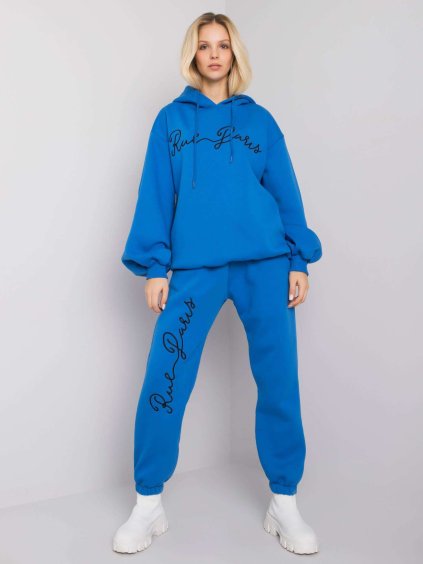 Modrá dámska oversize tepláková súprava