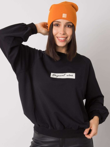 Oranžová čiapka "beanie"