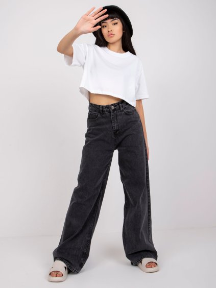 Biele tričko Viola v "crop" strihu