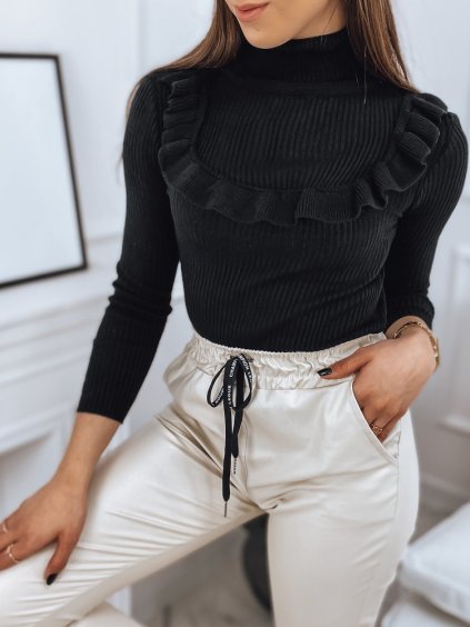 Čierny rolák s volánom NOAH