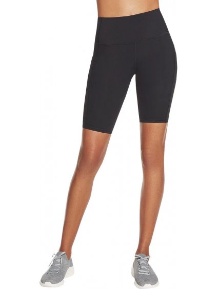 Čierne dámske biker shorts Skechers Go Walk High Waisted Bike Short W3SH53-BLK