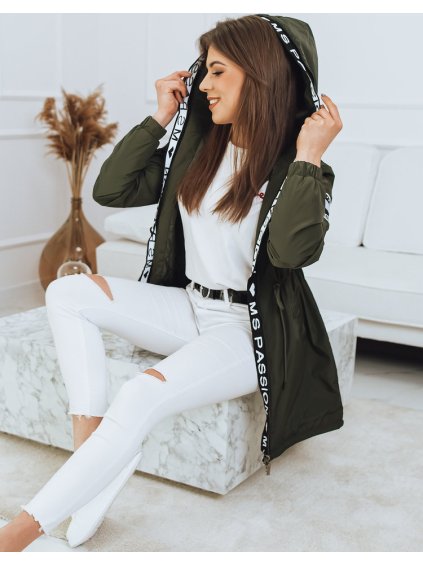 Khaki dlhá parka MIKA