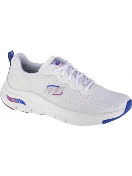 BIELE DÁMSKE TENISKY SKECHERS ARCH FIT-INFINITY COOL